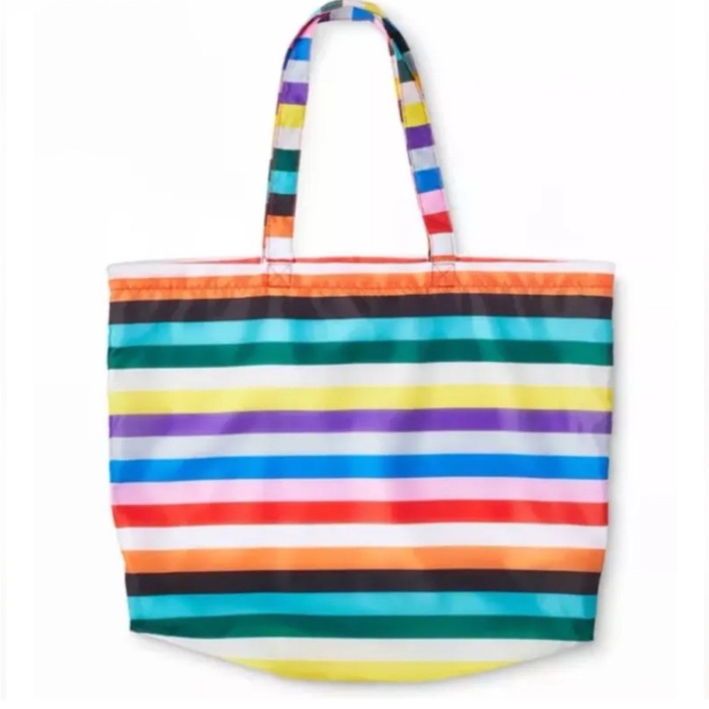 NWT LEGO x Target Mix Stripe Lightweight Reusable Tote Bag